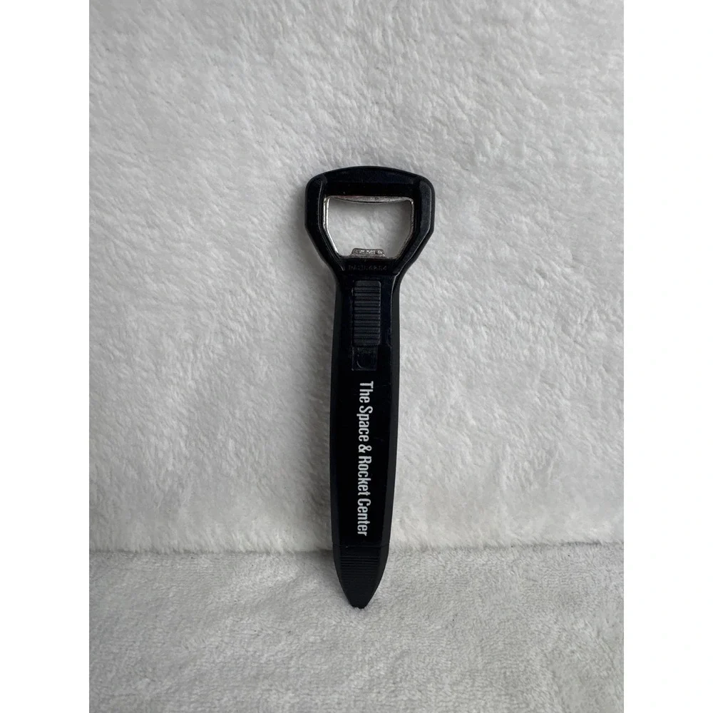 Vintage Space & Rocket Center Bottle Opener Pen Unisex OS Black Good